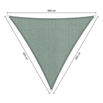 Schaduwdoek driehoek 4,00x4,00x4,00 meter