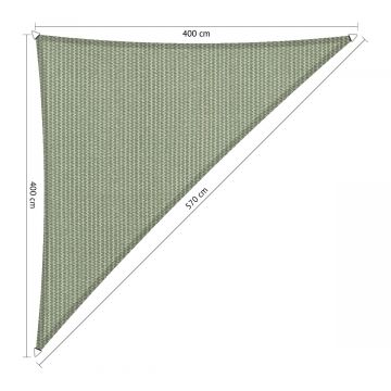 Schaduwdoek driehoek 90° 4,00x4,00x5,70 meter