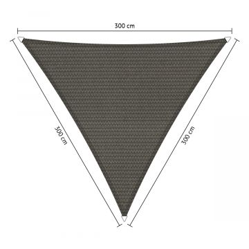 Schaduwdoek driehoek 3,00x3,00x3,00 meter